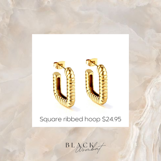 Square ribbed hoops